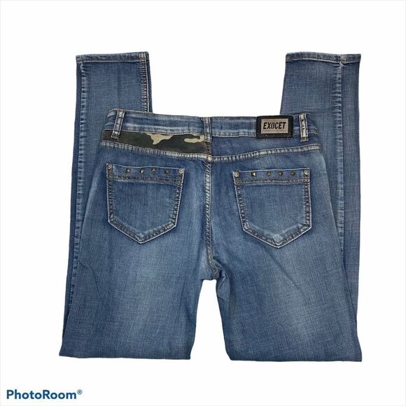 Exocet Brand Studded Jeans with Camo Inserts 9‎ - Picture 10 of 15